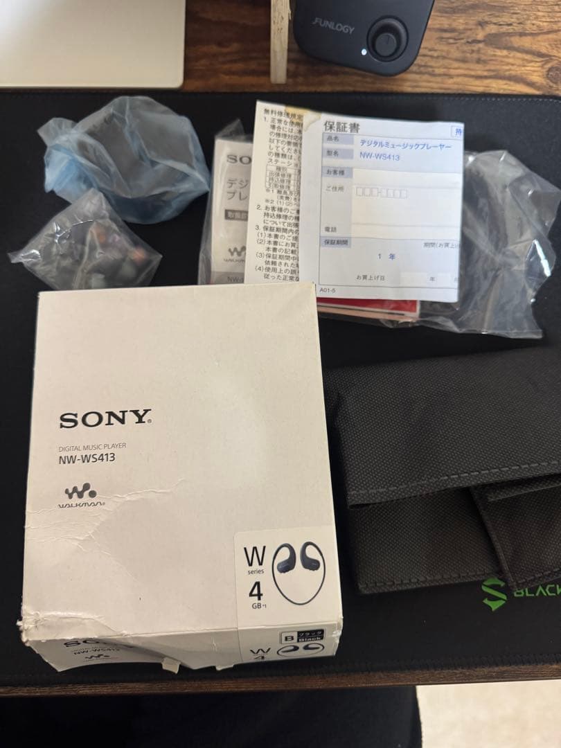 SONY NW-WS413別売り専用ケース付き！