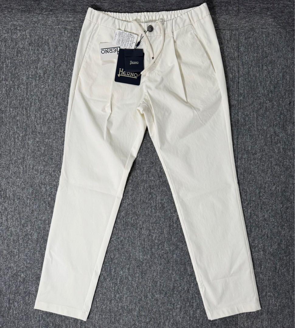 HERNO ヘルノ コットンフィールパンツ ホワイト