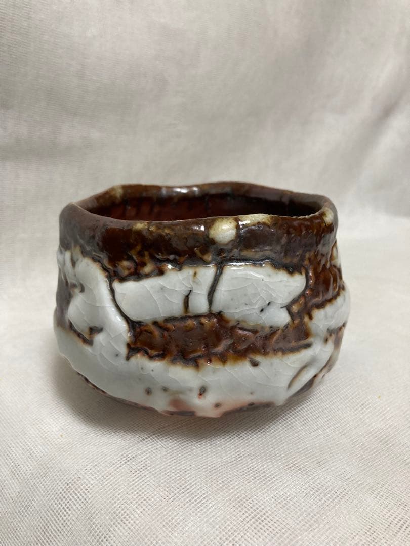 木戸貞昭／穴窯志野茶碗／A56