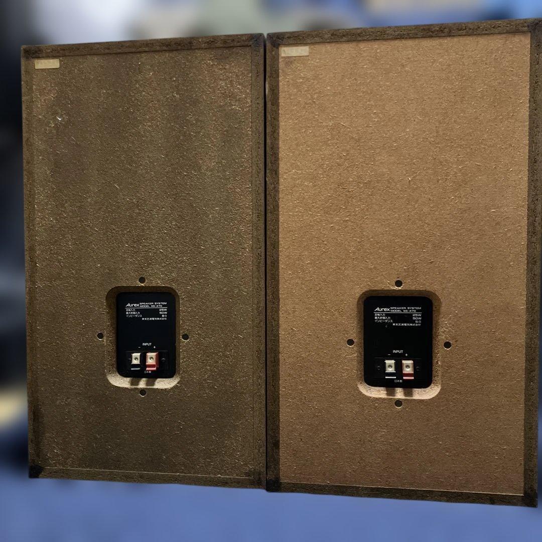 【新年価格】《完動品》Aurex AD SS-470スピーカー①Ｒ側