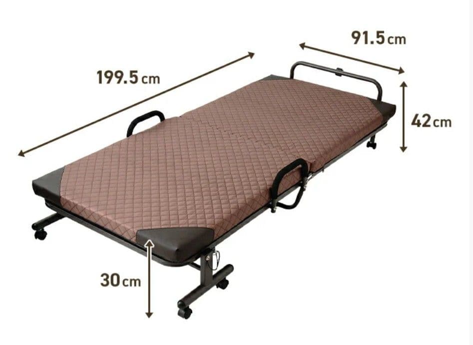 さっちゃん様　 ブラウン 折りたたみベッド キルティング