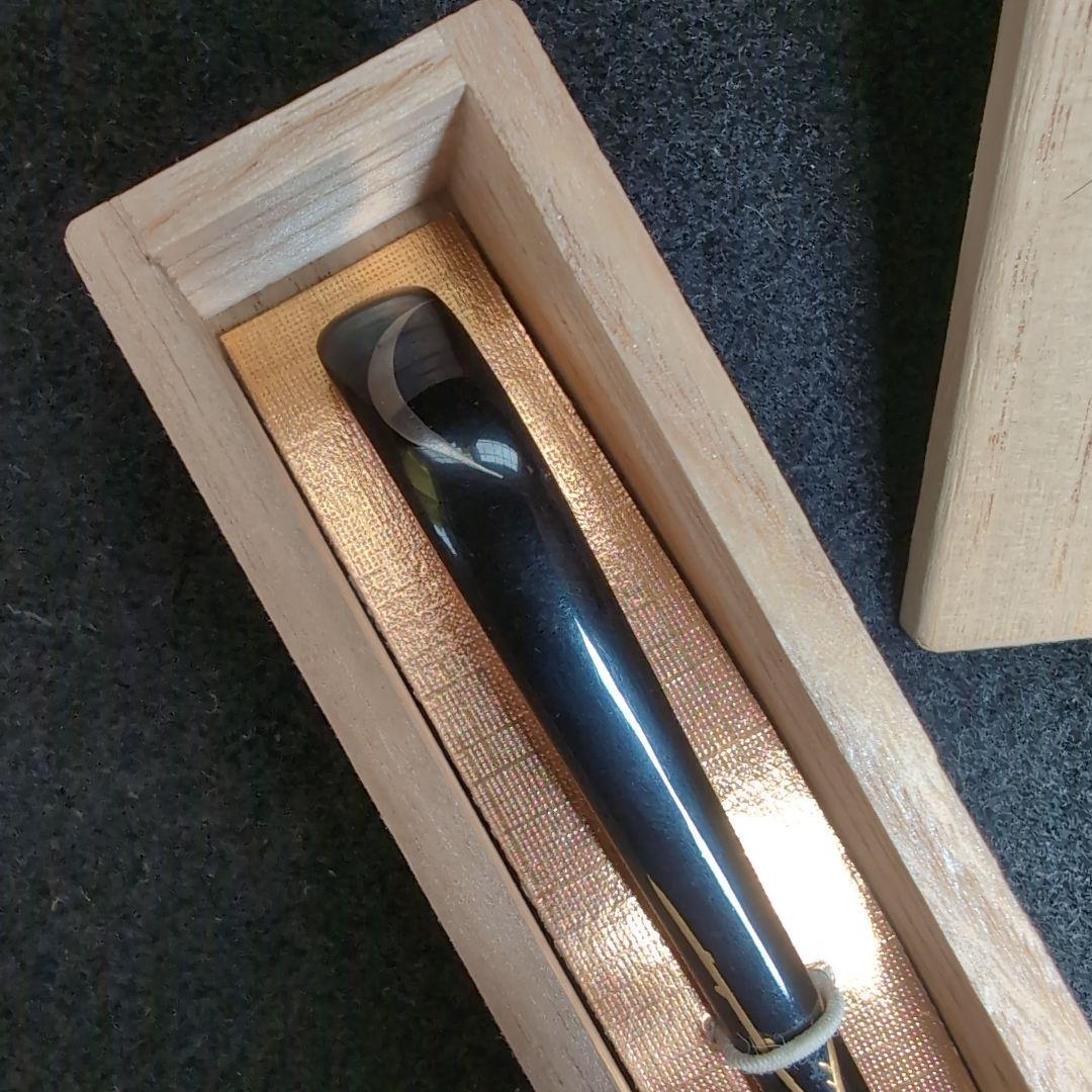 【輪島塗】茶道具　茶杓　木製 漆塗　金蒔絵　月　紅葉　猫柳　極上品