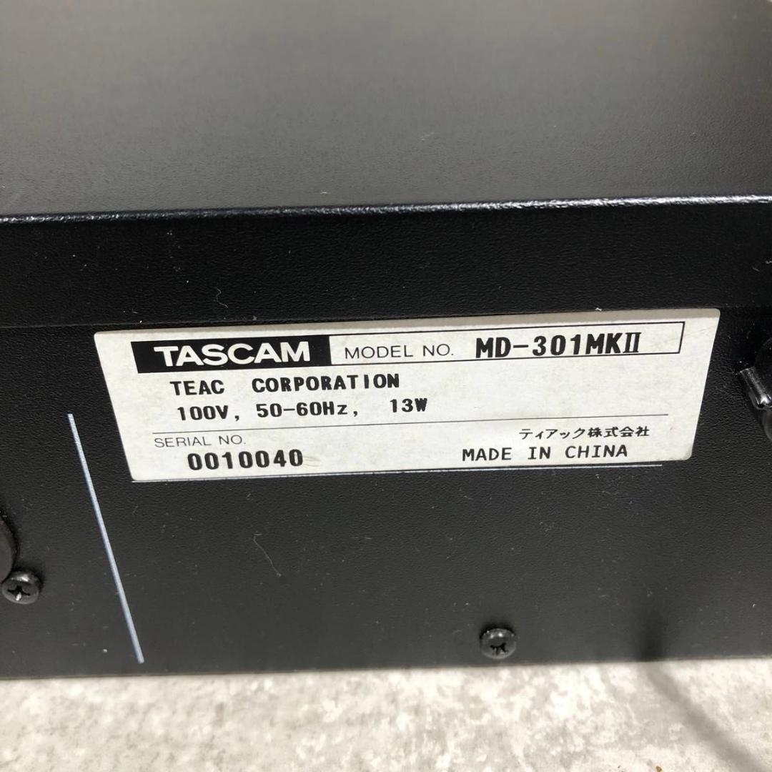 美品 TASCAM タスカム MD-301MKⅡ 業務用MDレコーダー