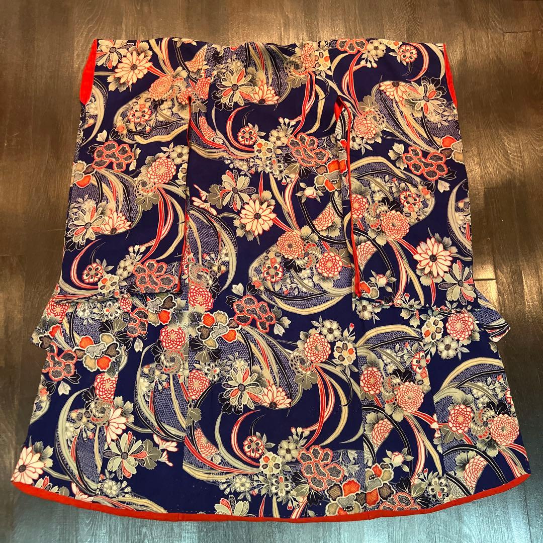 専用 お着物のみ アンティーク 逸品 七五三 三歳 着物 被布