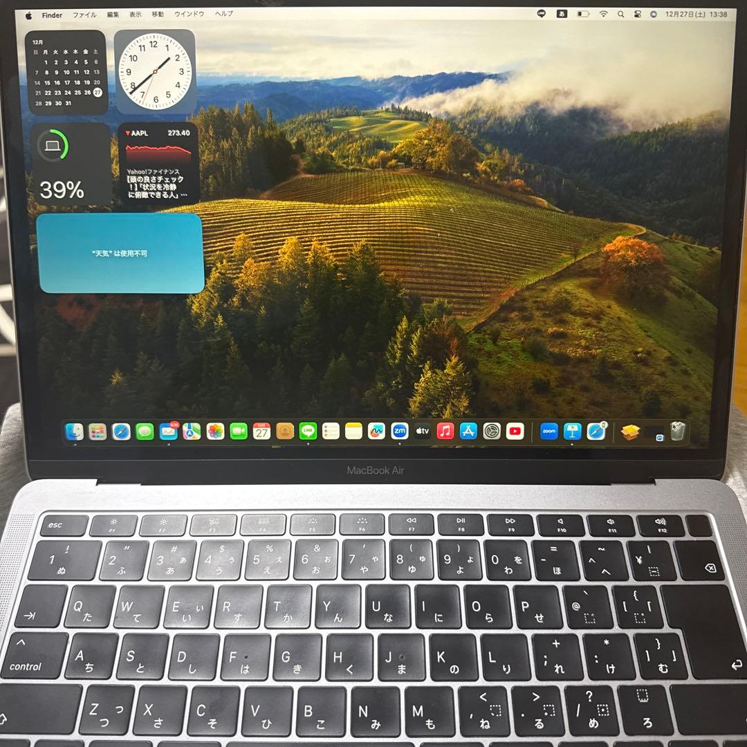 Apple MacBook Air2019シルバー 日本語配列　ジャンク品