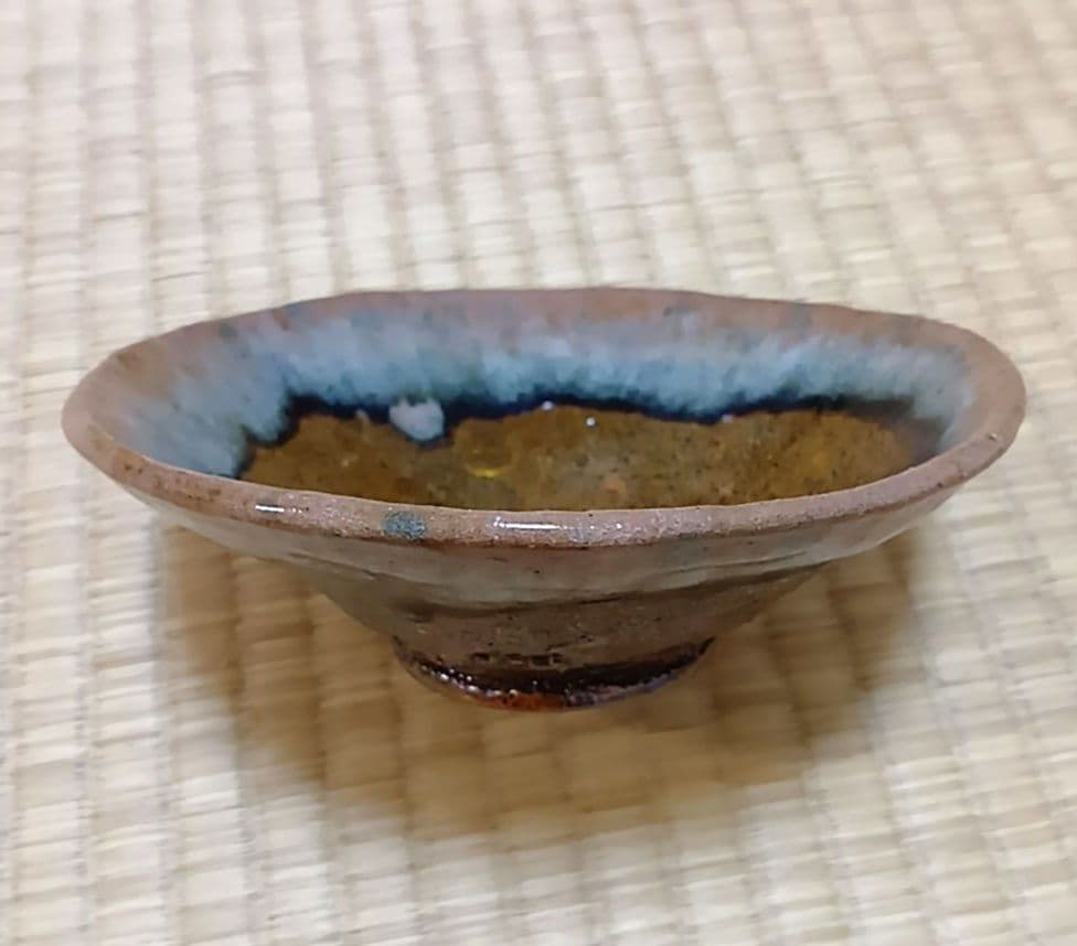 骨董品　茶碗　大樋焼　大樋長楽 造　共箱　抹茶碗　茶道具　長楽　希少　極美品