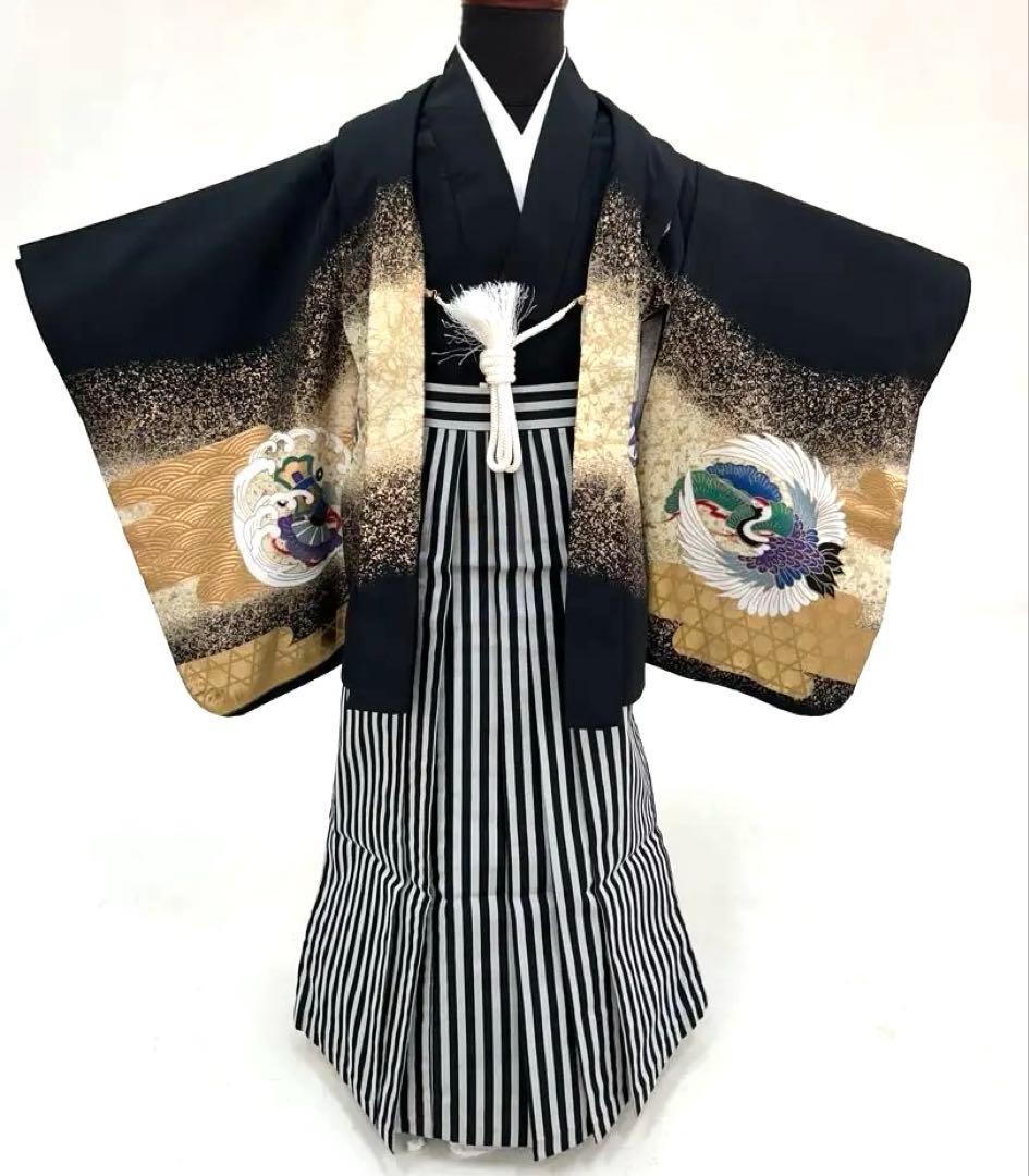 miiー❁ 七五三3歳 羽織・紐・着物・長襦袢・袴・帯・懐剣・ 肩上げ済み