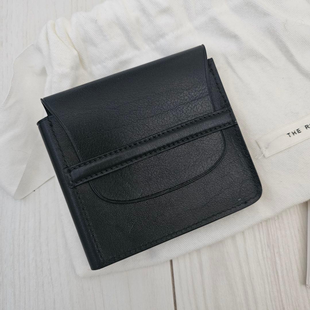 THE ROW ブラックレザー二つ折り財布