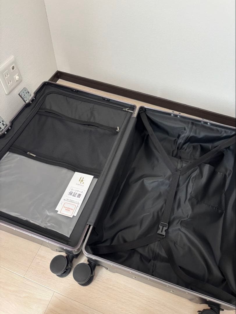ブラック スーツケース キャリーケース ストッパー付き Lサイズ(100L)