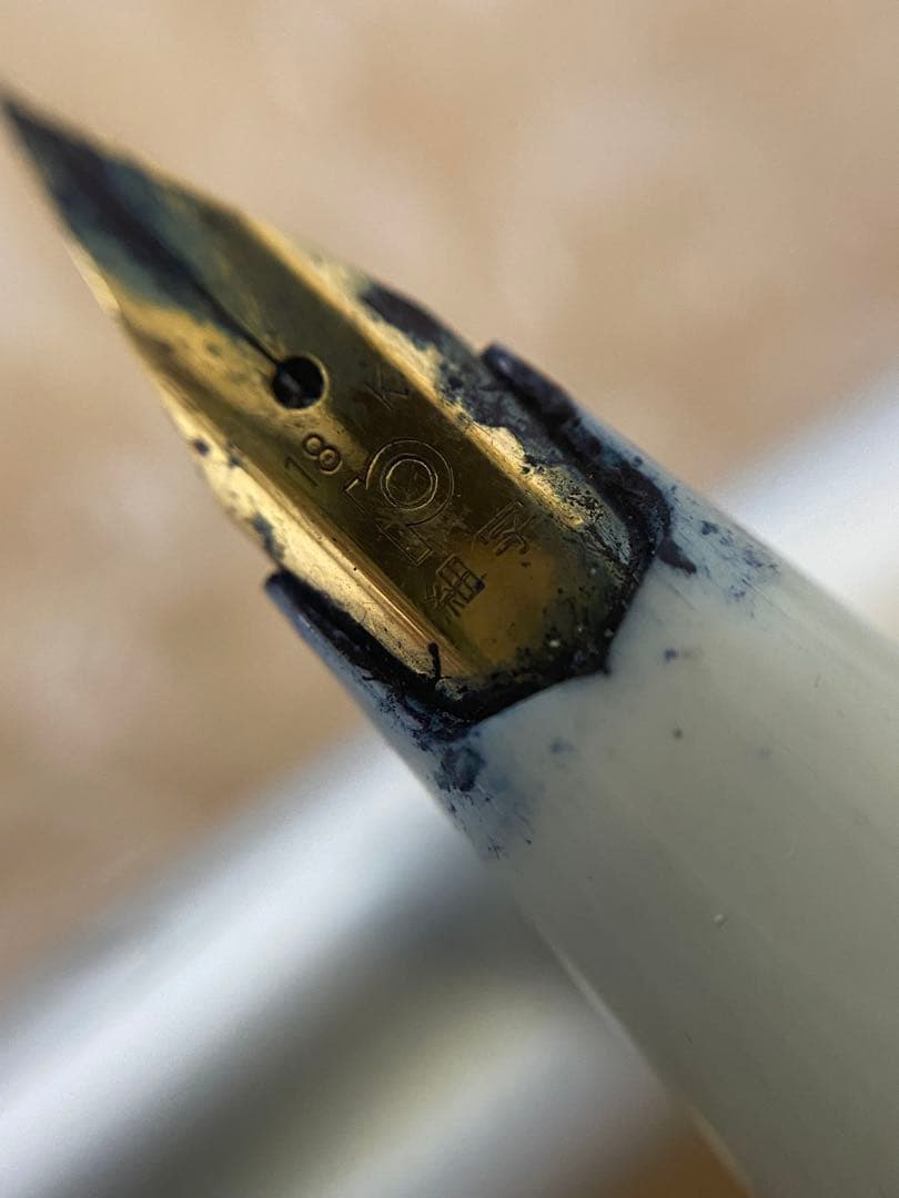 万年筆セット 黒・シルバー・赤 18金ペン先 14金ペン先 3本 K18 K14