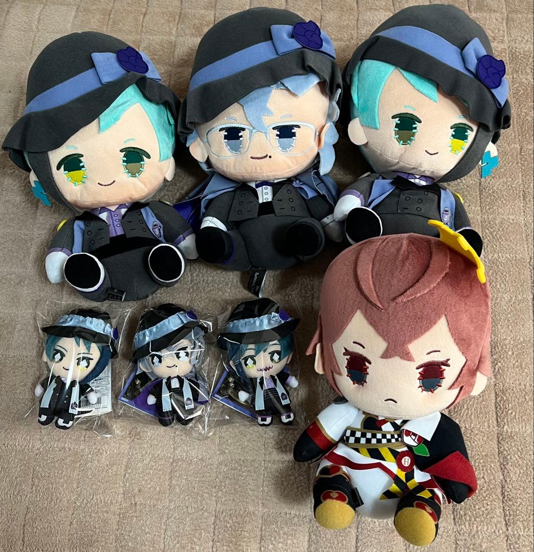 ツイステ ハンドメイド風お座りぬいぐるみ ボールチェーンマスコット セット