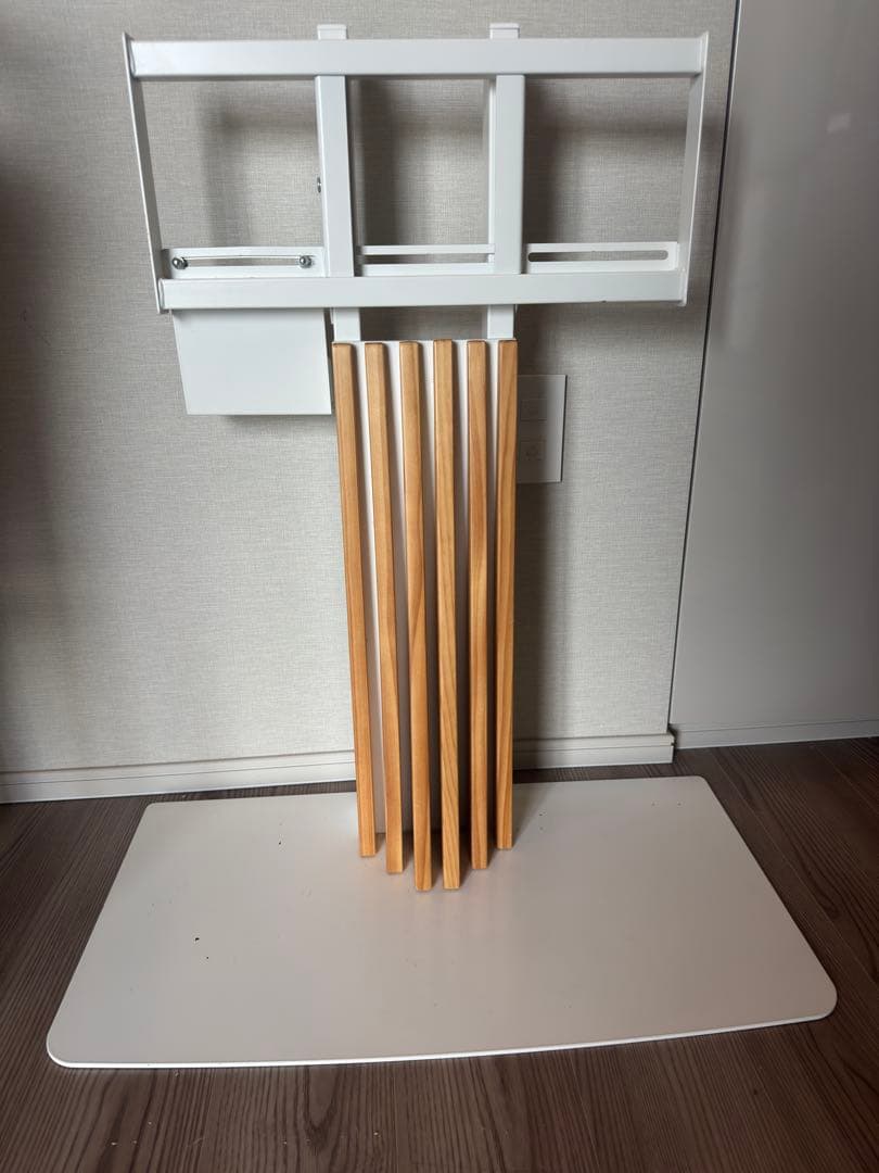 ナチュラル無垢材×スチールテレビスタンド　手渡し可能