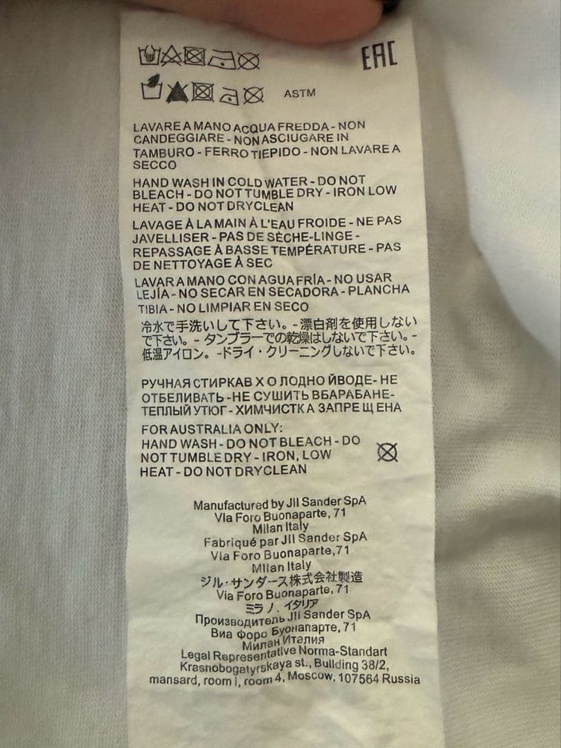 美品　JIL SANDER Tシャツ　ジルサンダー