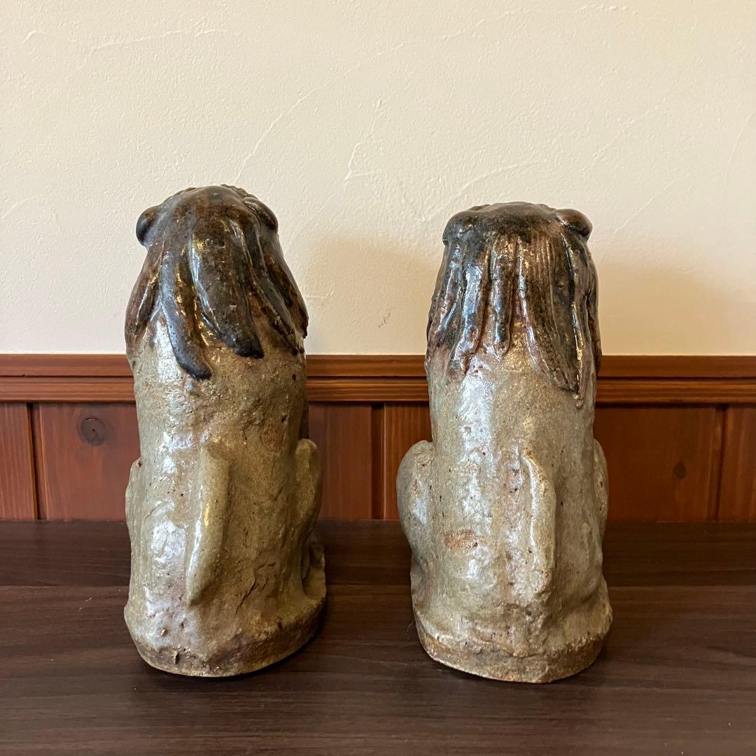 シーサー 狛犬 置物 骨董 古美術 工芸 縁起物