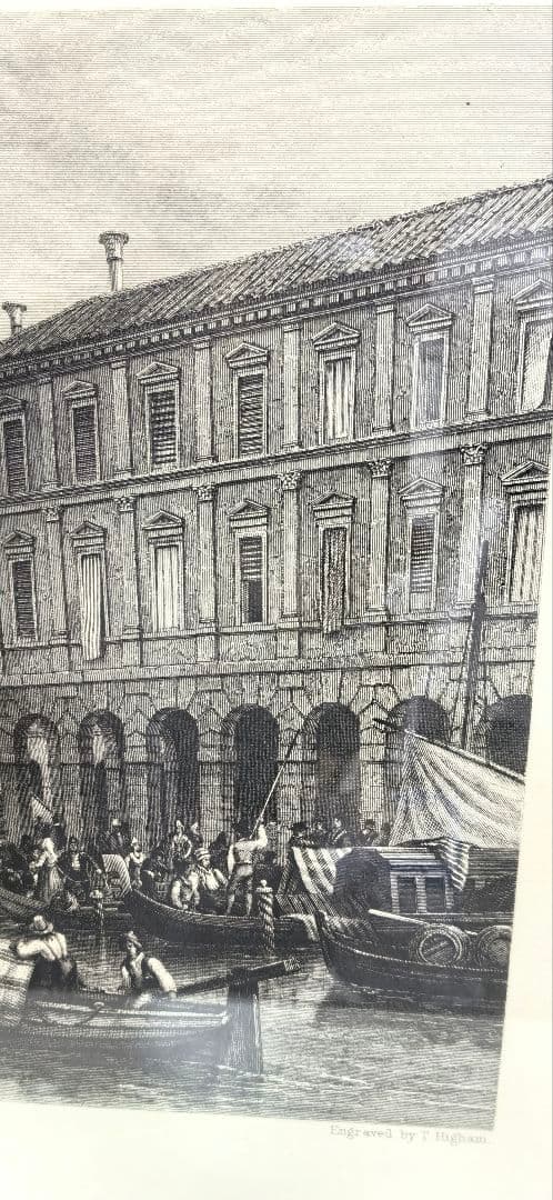 水辺の風景 木製フレーム