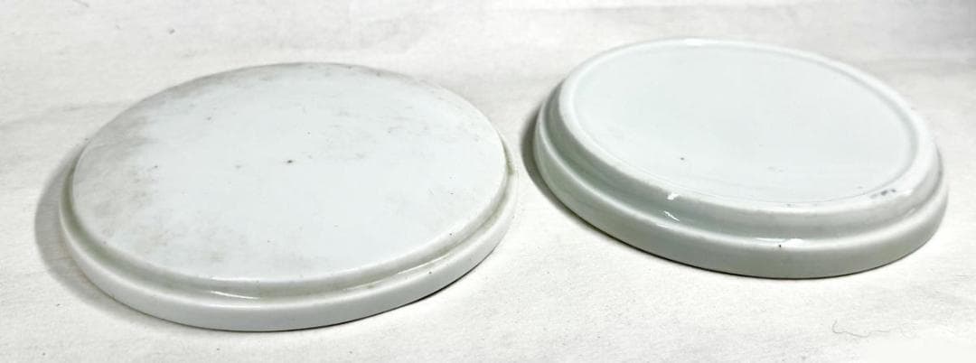 時代物 古染付唐草花文香合 青花 唐物 茶道家旧蔵 歴史有る年代物WWTT050