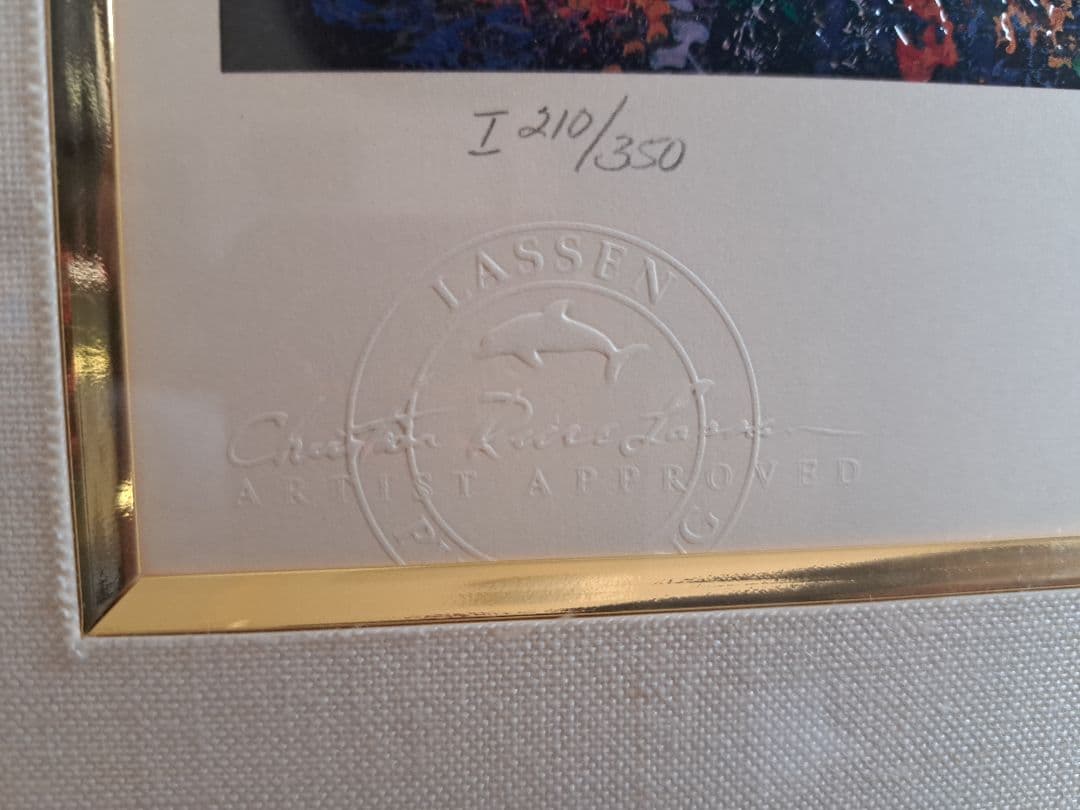 クリスチャンラッセン ソーサラー・オブ・ザ・シー　絵画　ディズニー　直筆サイン