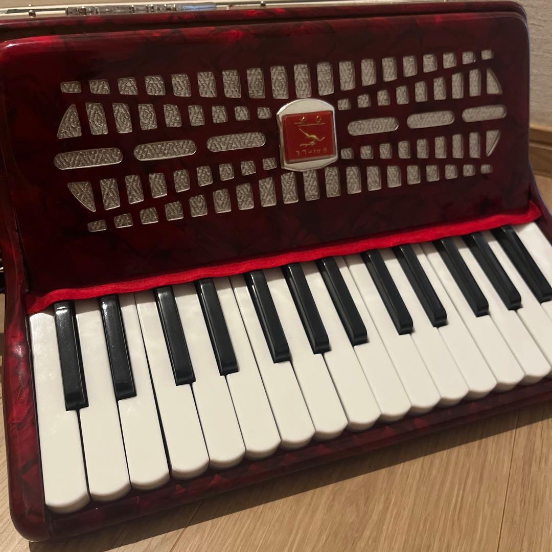 BAI-LE バイリ 30鍵 24ベース アコーディオン 赤
