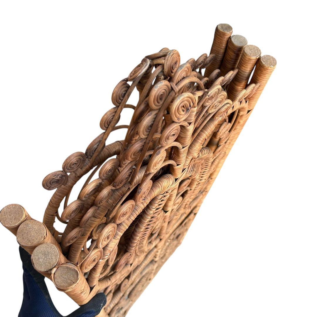 希少 エスニック レトロ ラタン パーテーション