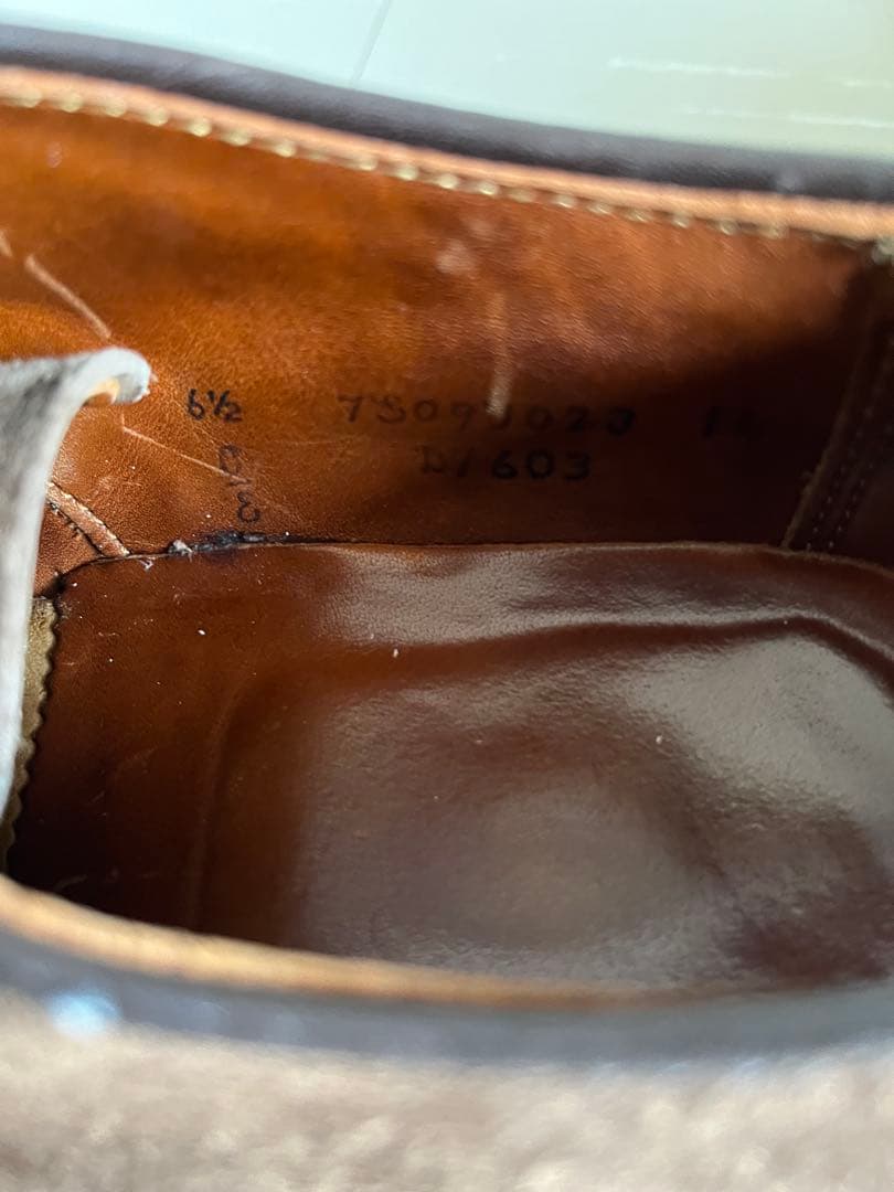 ALDEN オールデン vチップ スエード シューズ 6 1/2サイズ