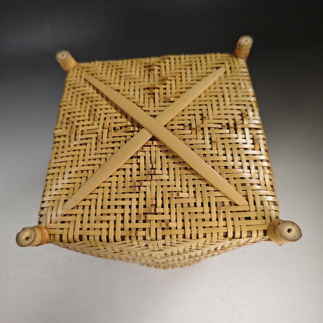 イ833 炭斗『和田青竺』『淡々斎好写　清風篭　炭斗　炭籠　共箱』茶道具