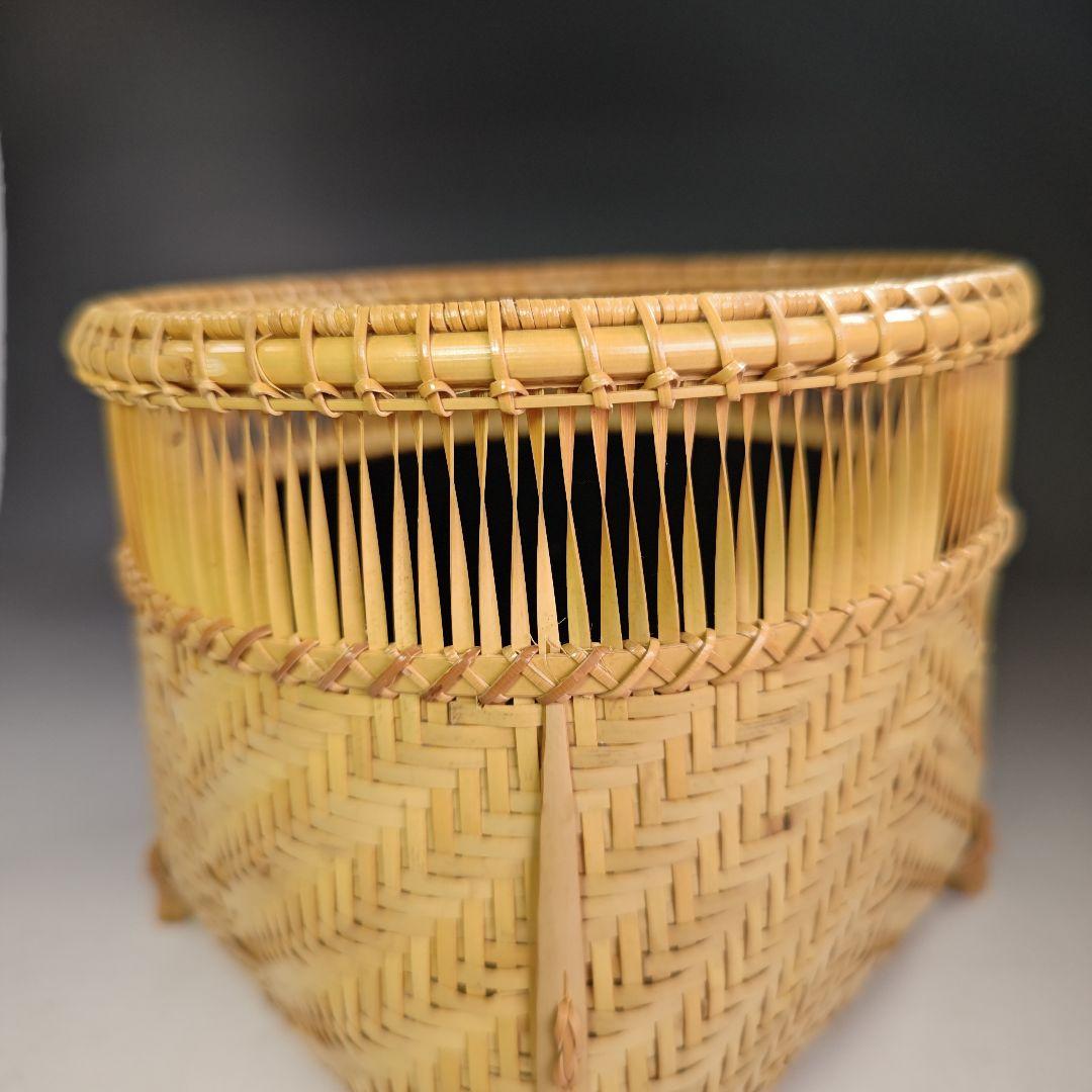 イ833 炭斗『和田青竺』『淡々斎好写　清風篭　炭斗　炭籠　共箱』茶道具