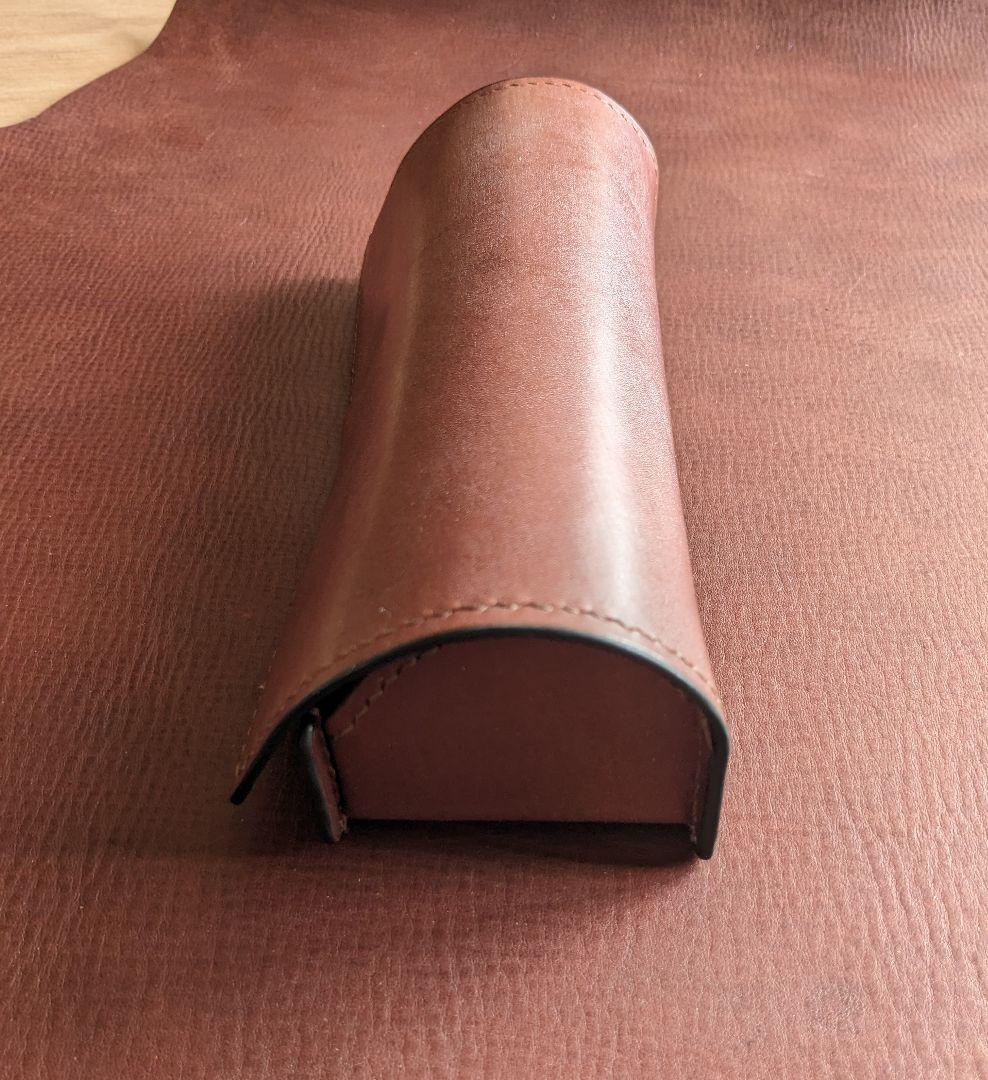 【ベイカーフルグレインブライドル】ペンケース　めがねケース　カラー：チョコ