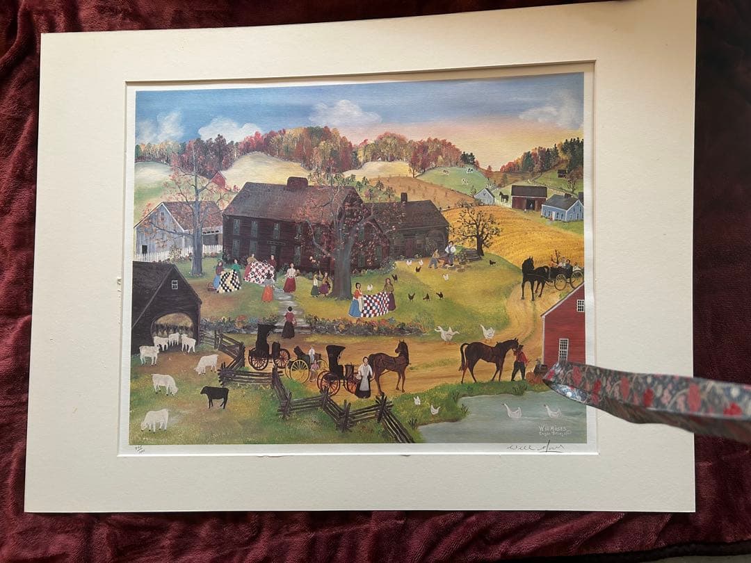 ウィルモーゼス　ビンテージ　リトグラフ