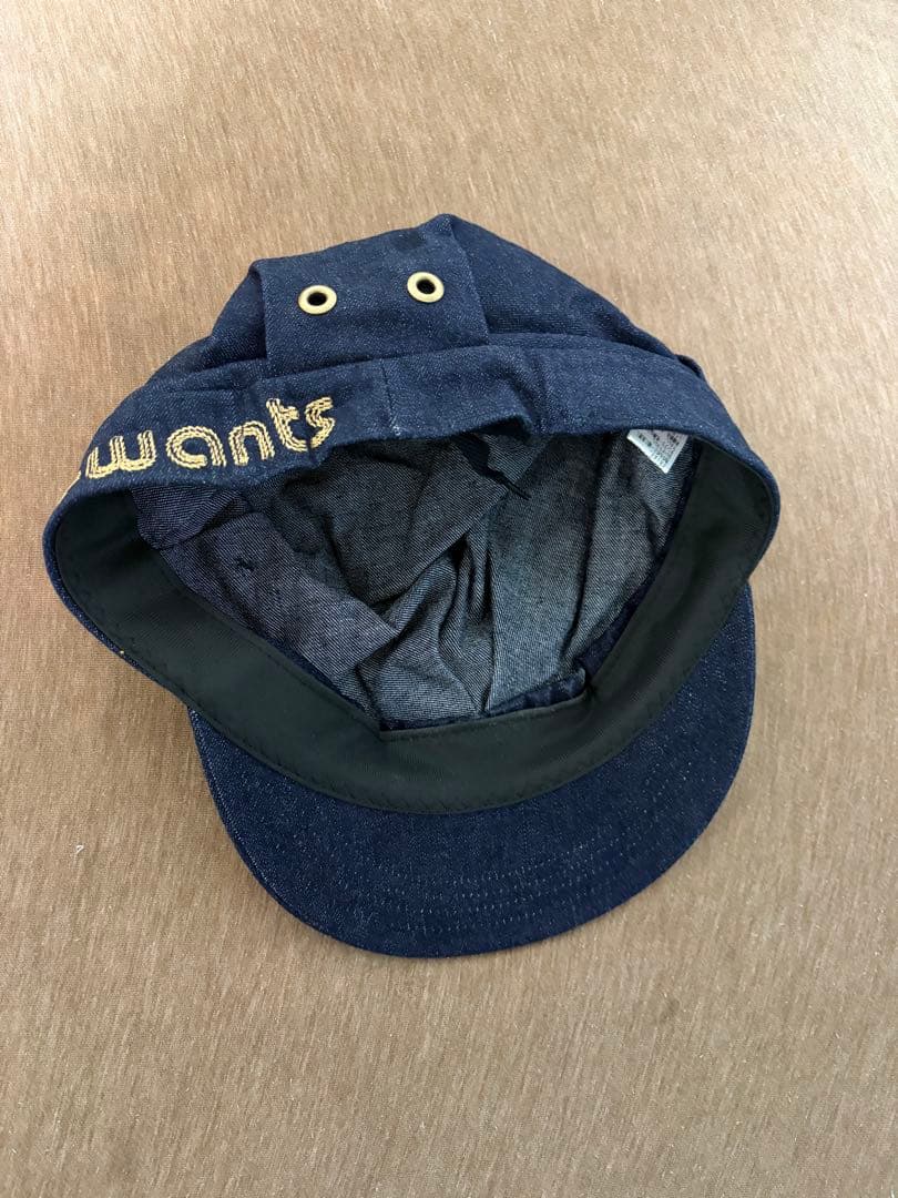 WMMW 吉田美和　デニム生地　キャスケット帽　藍色