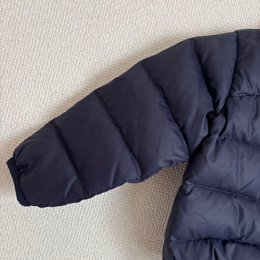 美品 ザノースフェイス ダウン ジャケット アウター キッズ ネイビー 90