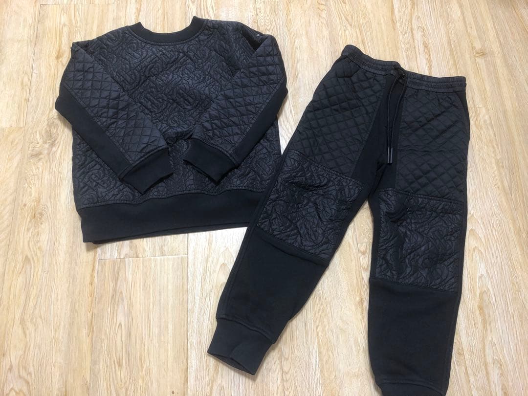 専用　バーバリー　ブラック キルティングスウェットセット