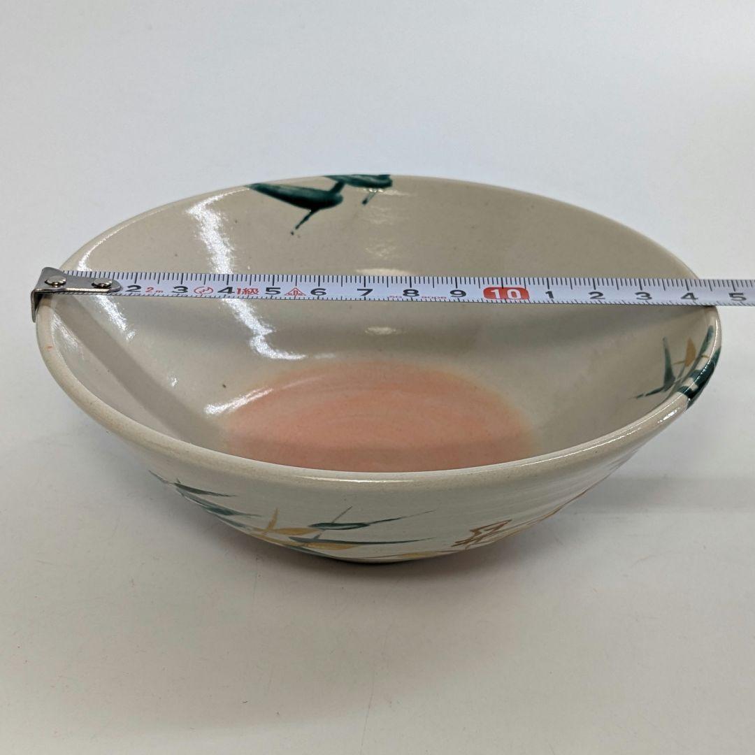 三浦竹軒 京焼 引舟図平茶盌 共箱共布 清水焼 色絵金彩抹茶碗 抹茶茶碗 茶道具