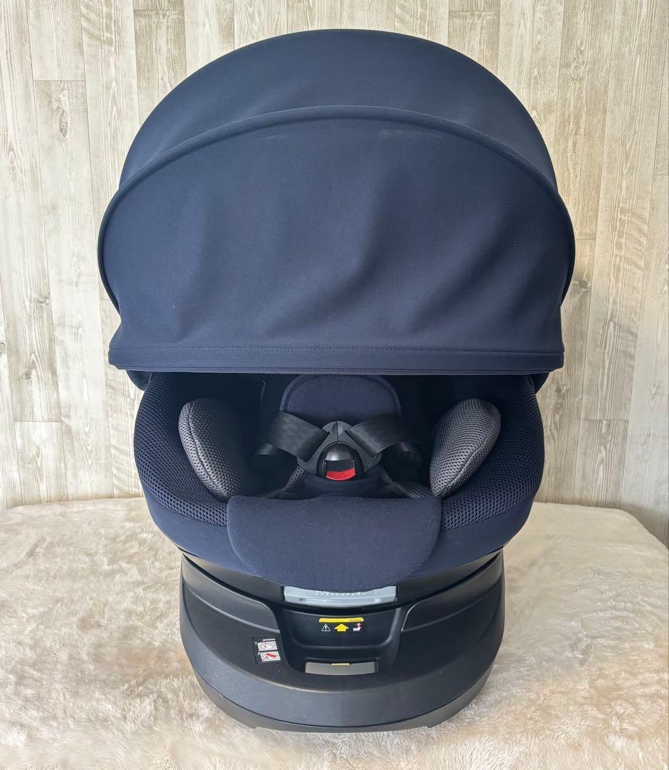 エールべべクルット4iプレミアムドライ/ネイビー/ ISOFIX/新生児/回転式