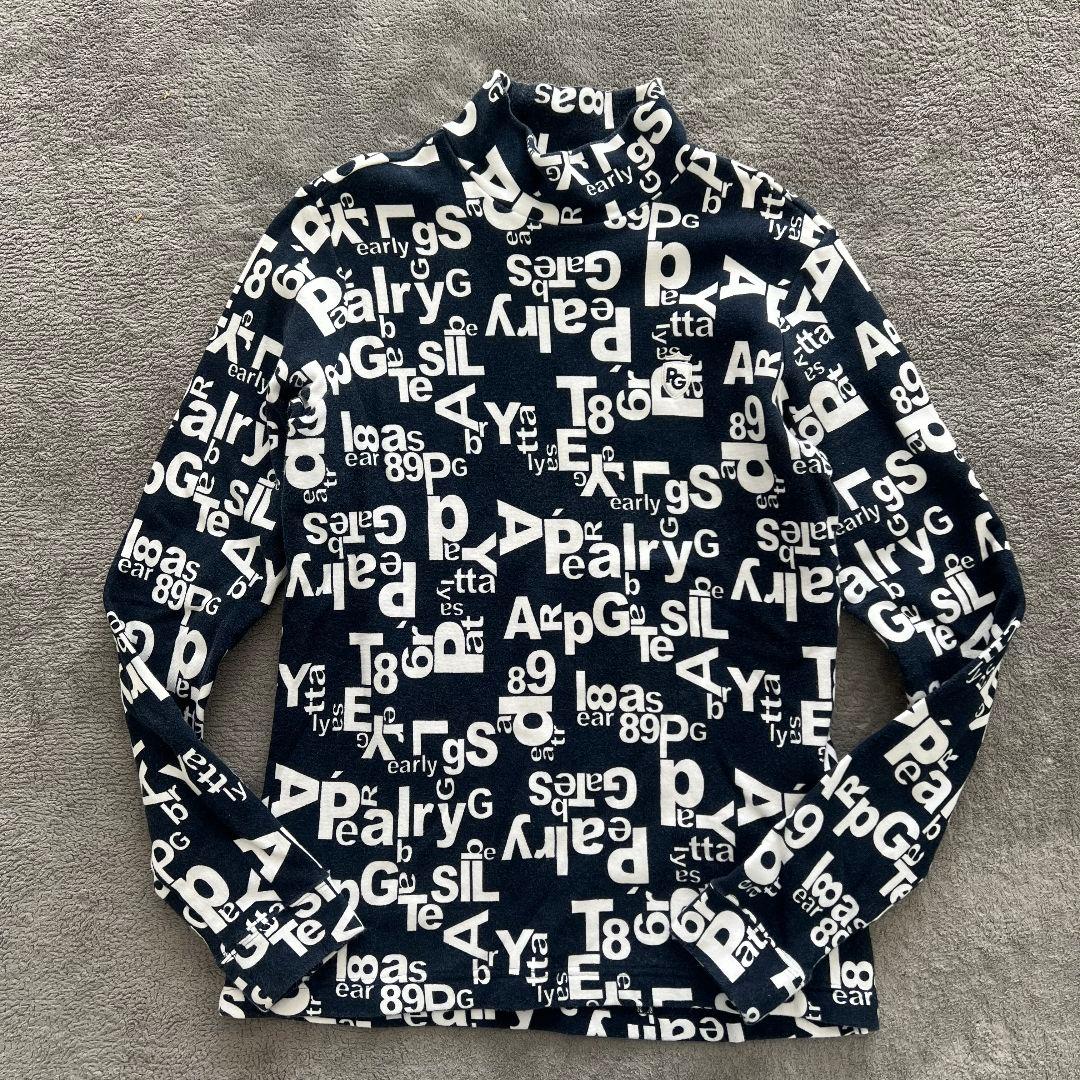 PEARLY GATES パーリーゲイツ　裏起毛　総柄　ロゴ　スウェット　ゴルフ