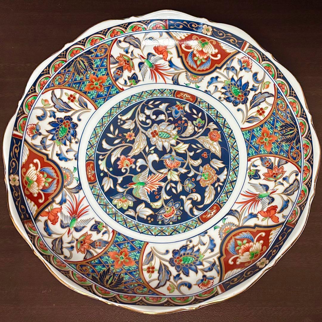 【名窯 喜山作】九谷焼 古伊万里様式 大皿1枚＆小皿5枚（計6点）セット