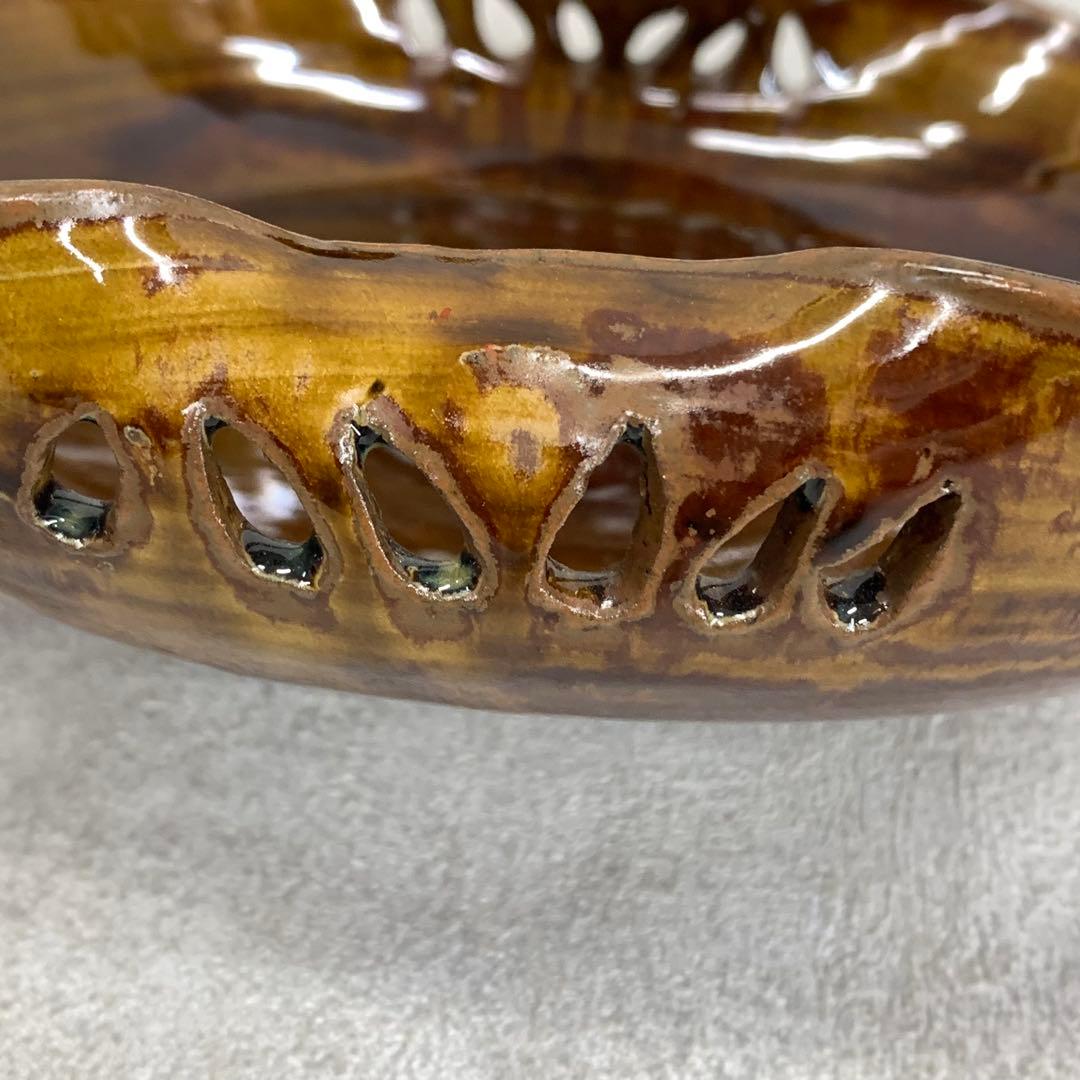 十三代 高取八仙 手付菓子器 共箱 高取焼 抹茶 和 茶の湯