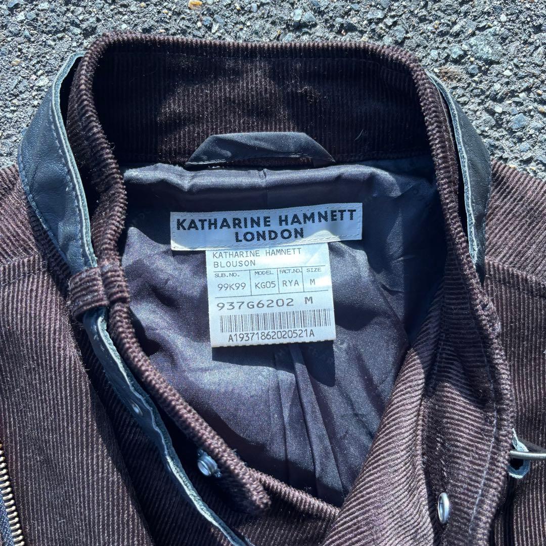 KATHARINE HAMNETT LONDON コーデュロイジャケット　着画◯