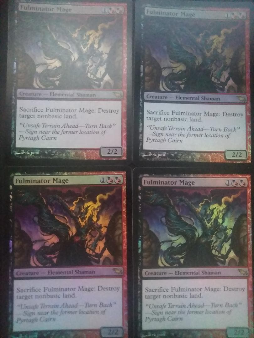 mtg 大爆発の魔道士[SHM] <FOIL> 4枚セット