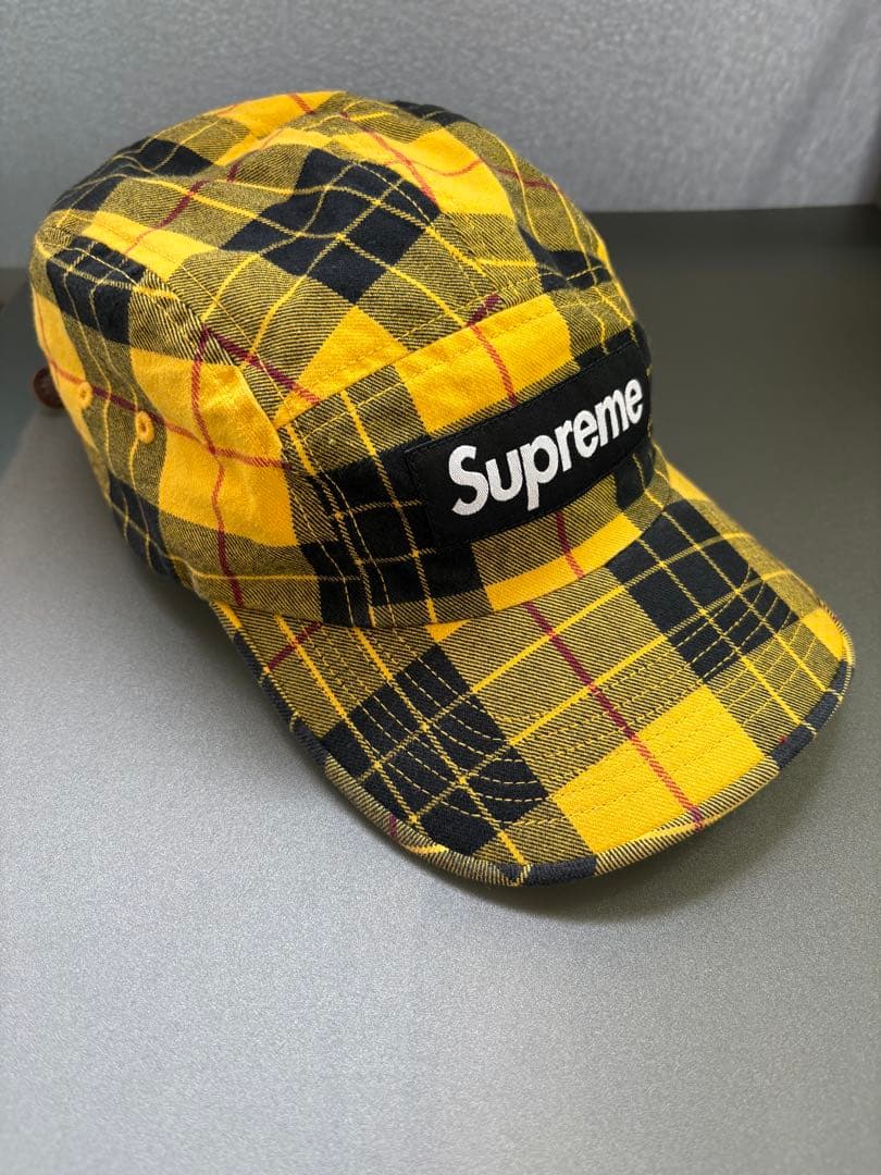 supreme チェック柄 ワークキャップ <No.070>