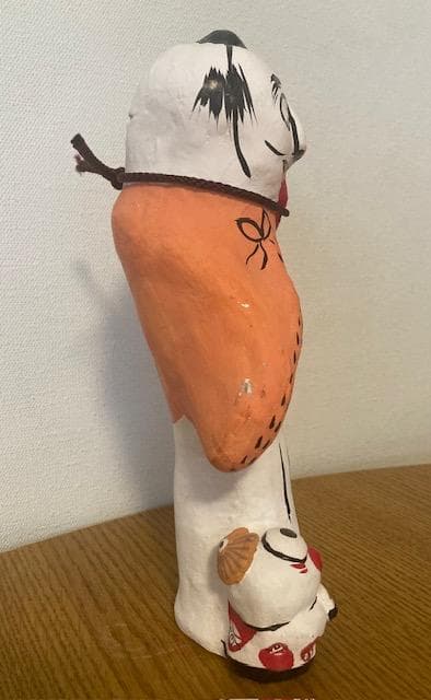 郷土玩具　大入道?　お化け　 妖怪 　土鈴　土人形　高さ約24cm