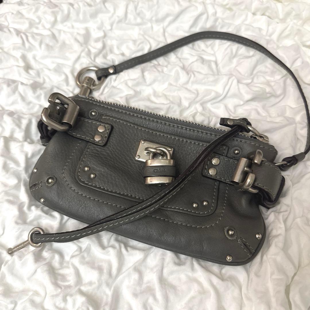 美品 chloe paddington ミニバッグ アクセサリーポーチ