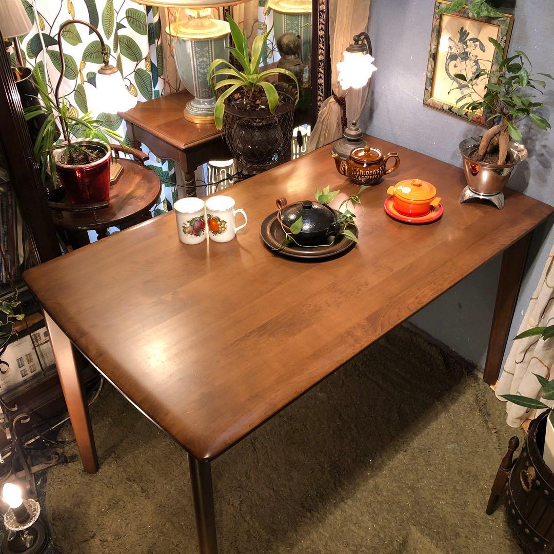 Sale ダークアルダー　ソリッド　ダイニングテーブル