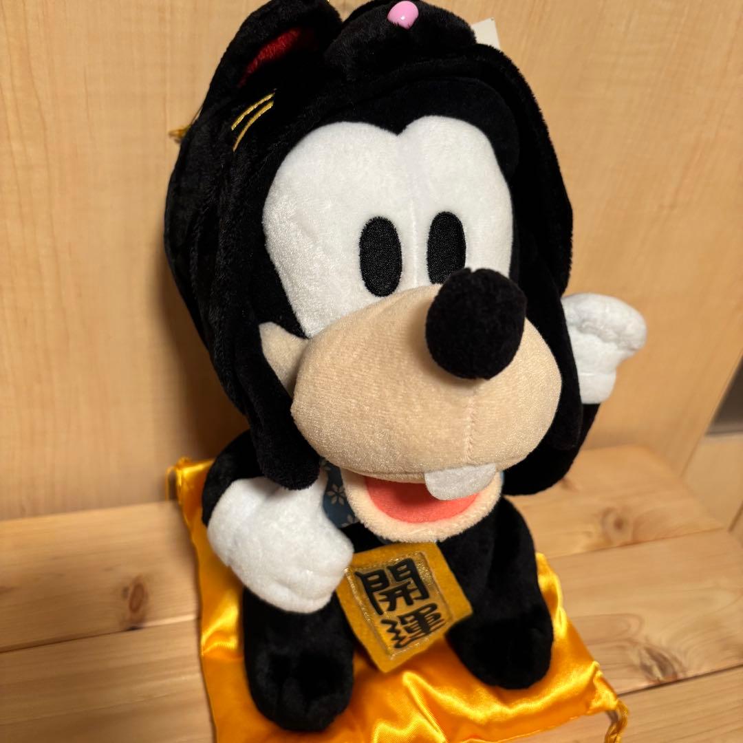 ディズニーベビー　グーフィー　招き猫　クロネコ