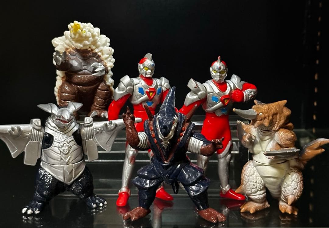 電光超人グリッドマン/サンダーグリッドマン/ギラルス/バギラ/シノビラー他ソフビ