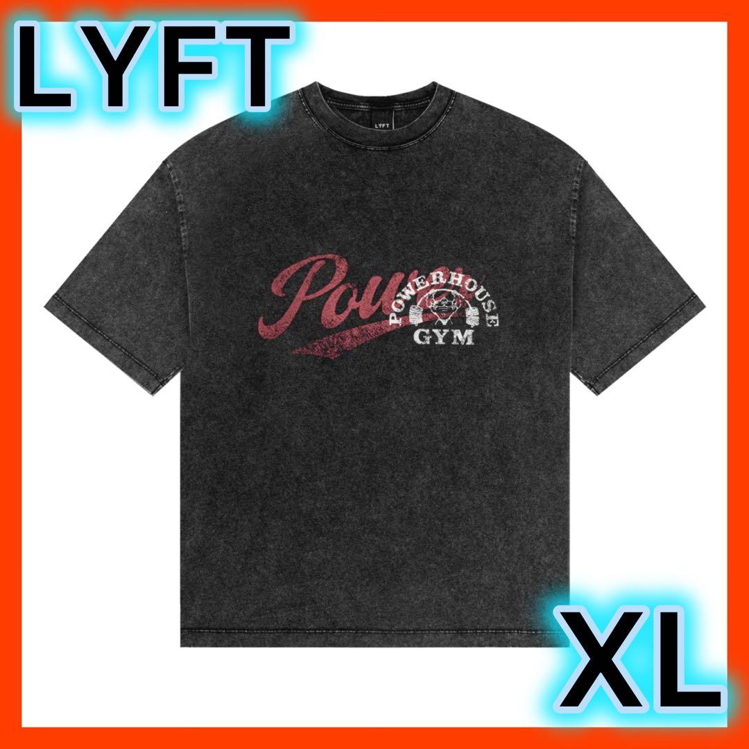 LÝFT × POWER HOUSE GYM ビッグ　Tシャツ　ブラック　XL