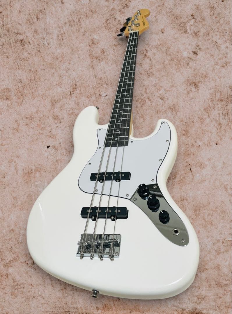 （美品）BUSKER'S BJB-3 LPB ジャズベース ホワイト色 島村楽器