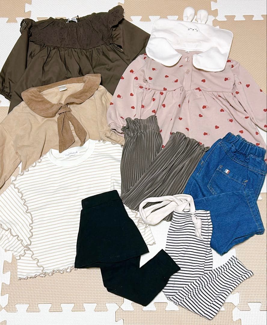 【ひなた】女の子 子供服 まとめ売り 43点 90cm 95cm