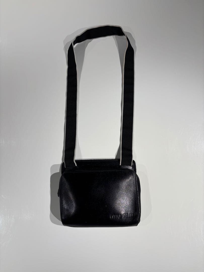 miumiu レザーショルダーバッグ　アーカイブ　ヴィンテージ　ミュウミュウ