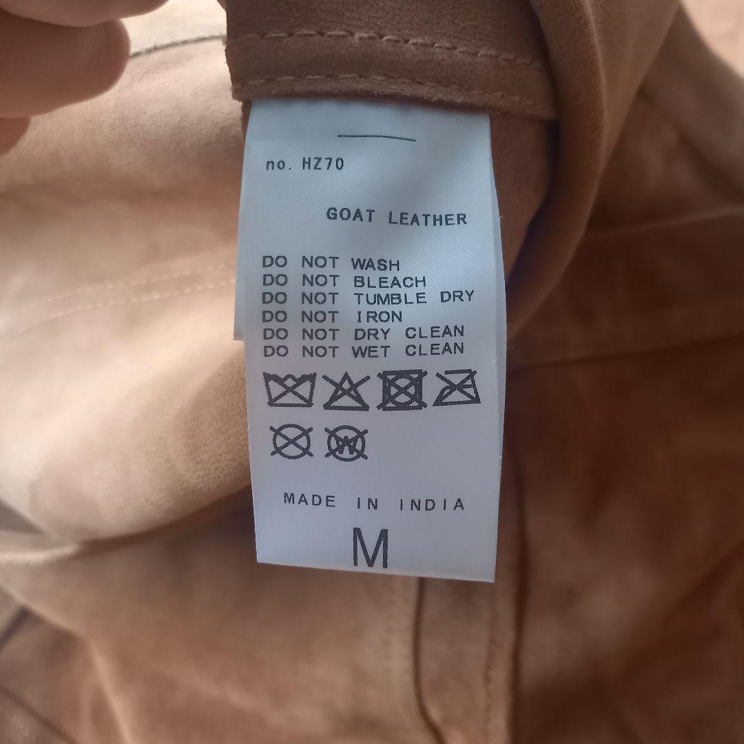 417 EDIFICE スウェード ゴートレザー ジャケット ブルゾン