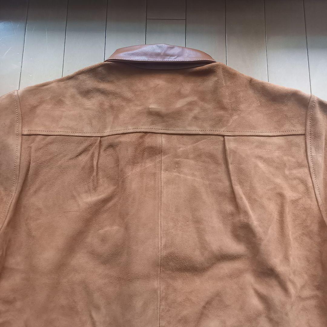 417 EDIFICE スウェード ゴートレザー ジャケット ブルゾン